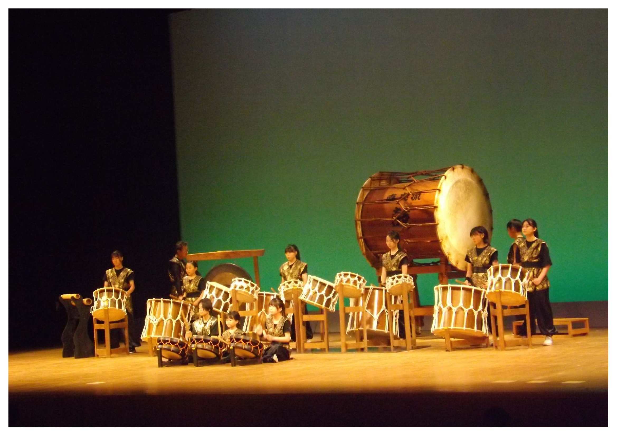 昨年度の太鼓演奏の様子
